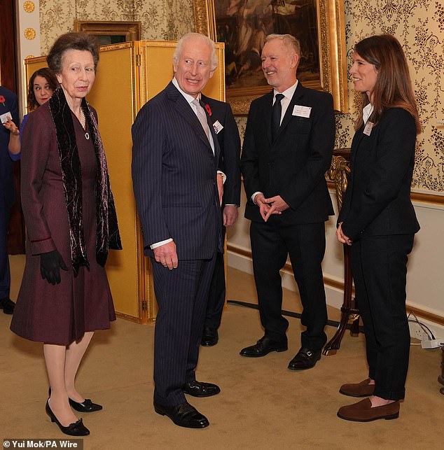 King Charles and Princess Anne attend a reception for medalists from the Paris 2024 Olympic and Paralympic Games