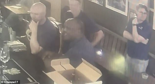 CCTV footage from the Sydney pub showed Sailor sitting at the bar surrounded by other customers.