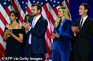 Ivanka and her husband Jared Kushner distanced themselves from the Trump family and sided with JD Vance.