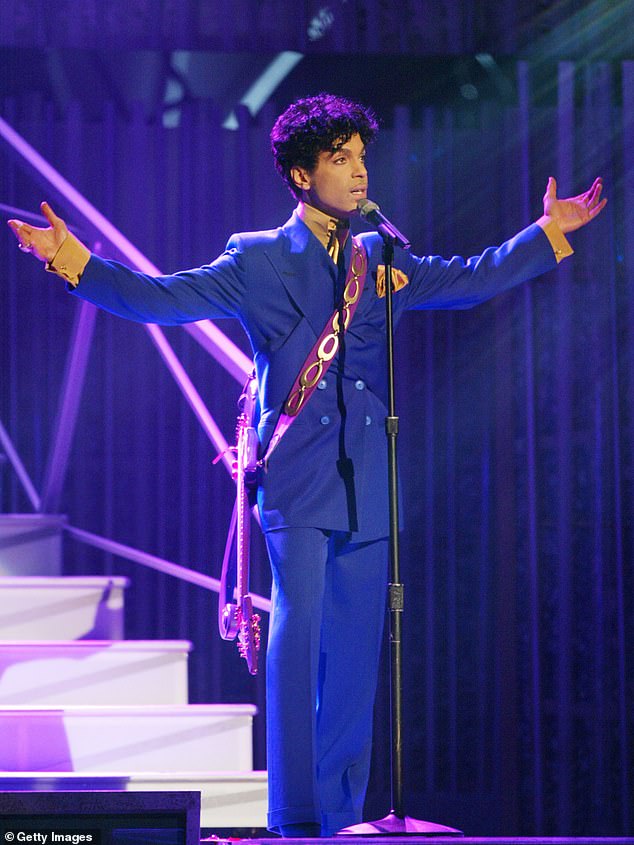 Prince passed away on April 21, 2016; seen in 2004