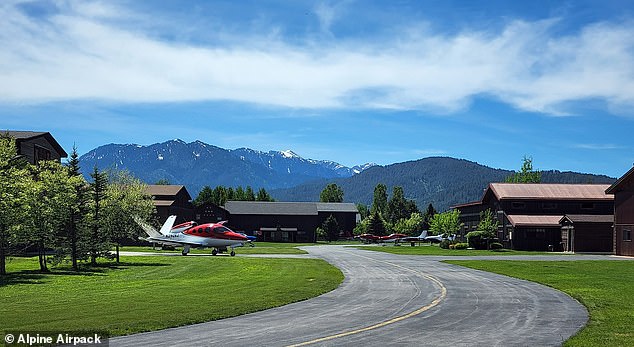 Pictured is the Airpark in Wyoming. The state is famous for its stunning rugged beauty, its Wild West lifestyle and now its strong support for Donald Trump.