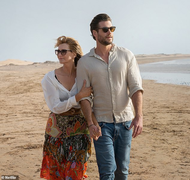 Laura Dern and Liam Hemsworth portray a romance with age differences in the Netflix film Lonely Planet