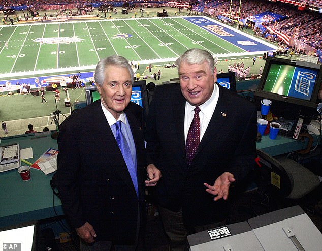 Wiles is the daughter of the late Pat Summerall (left), who formed a long-standing partnership with John Madden calling NFL games.