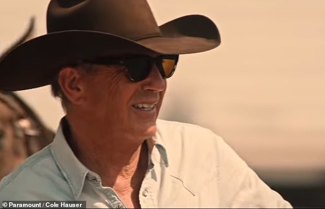 Although Costner appears in the trailer for the second part of the fifth season, he will not return.