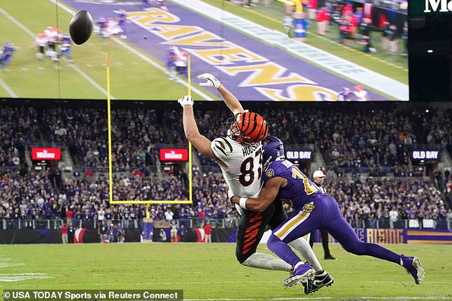 The Bengals opted to go for two rather than kick an extra point to tie the game, but the attempted pass to Tanner Hudson fell incomplete.