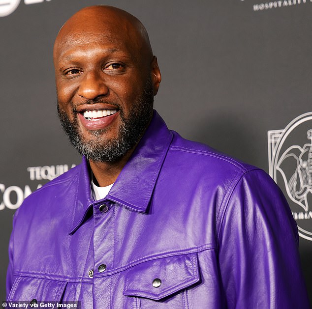 Lamar, pictured in July, has commissioned a custom-made life-size sex doll with a curvaceous figure and Khloe's features, his manager Gina Rodriguez told TMZ.