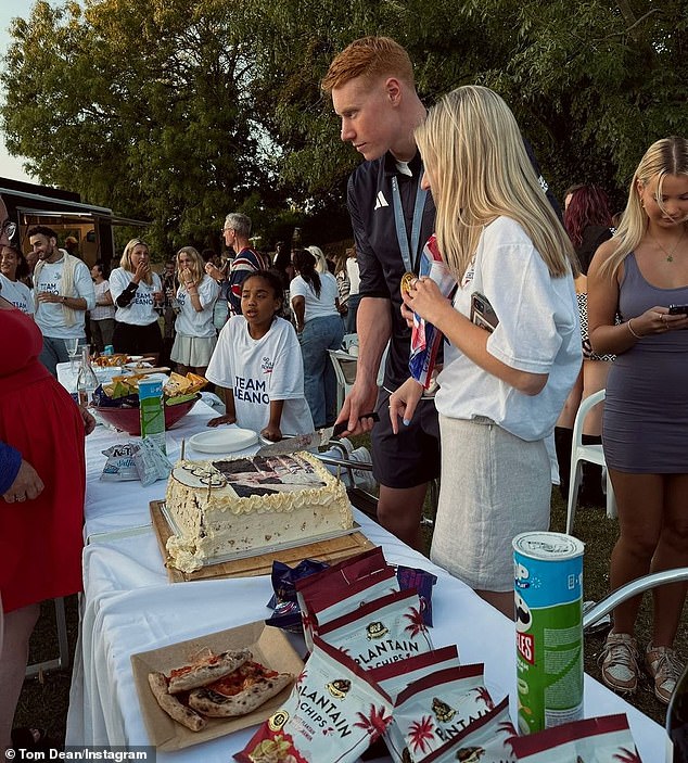 Tom regularly shared information about the couple's relationship online, such as the holidays they shared together and a picture from their welcome home party after the Paris Olympics, which featured Lottie.