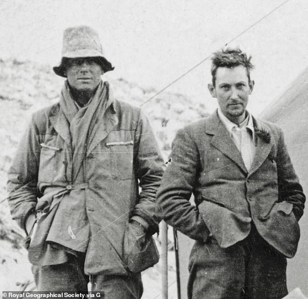 Last photo of Edward Irvine (left) and George Mallory (right) to be sold at auction