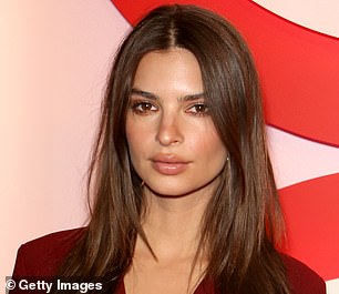 Emily Ratajkowski appears in the photo in 2018