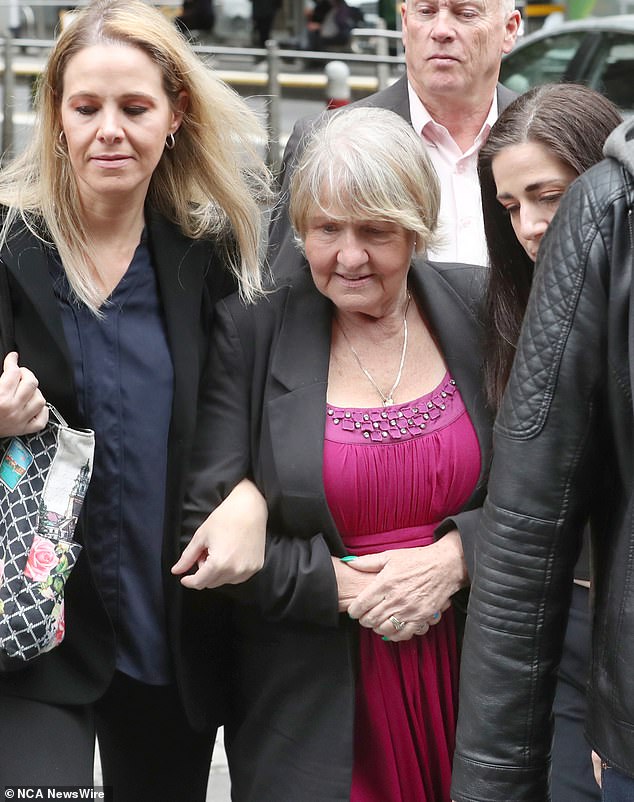 Joyleen Robinson attends court during the trial in the Supreme Court of Victoria last year.