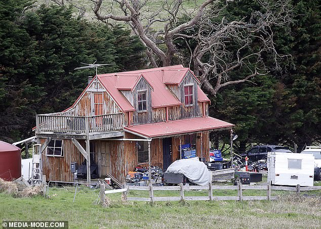 A shack at the bottom of the Amorosi farm is run down