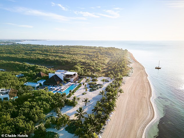 Mark checks into Chable Maroma (seen here), which offers a collection of 70 villas