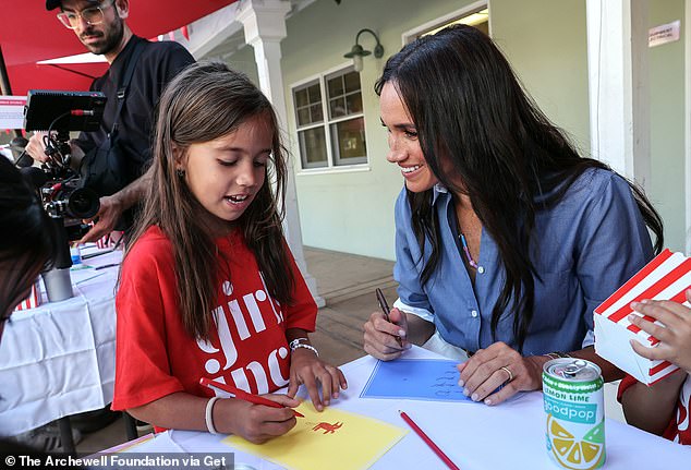 Meghan Markle, Duchess of Sussex visits Girls Inc. of Greater Santa Barbara on October 2, 2024 in Santa Barbara, California