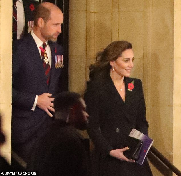 The royal couple looked happy as they looked forward to the upcoming Remembrance weekend.