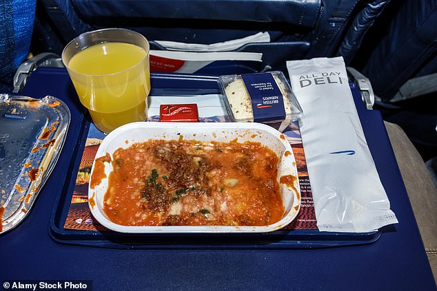 The Great British Brunch, as it is called, is served in First Class or Club World (BA's business class cabins) on long-haul flights departing Britain between 8.30am and 11.29am (file photo)