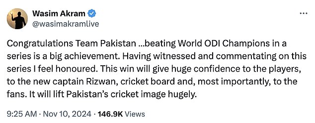 Several former players reacted to the result on social media, with Michael Vaughan criticizing Australia's performance.