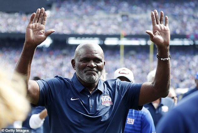 Giants legend Lawrence Taylor (pictured in 2024) once put his hands on a reporter in 1995.