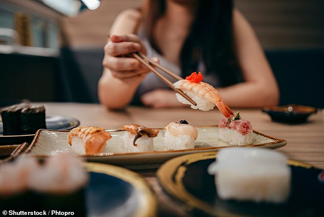 Sushi is a popular choice for a meal 