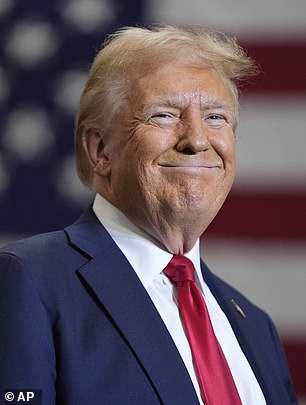 Then-Republican presidential candidate Donald Trump speaks during a campaign event on Wednesday, September 25, in Mint Hill, North Carolina.