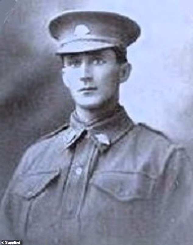 William McEwan was so seriously wounded in the 1916 World War I battle for the French town of Pozieres that the army wrote to his mother saying he was unlikely to survive.