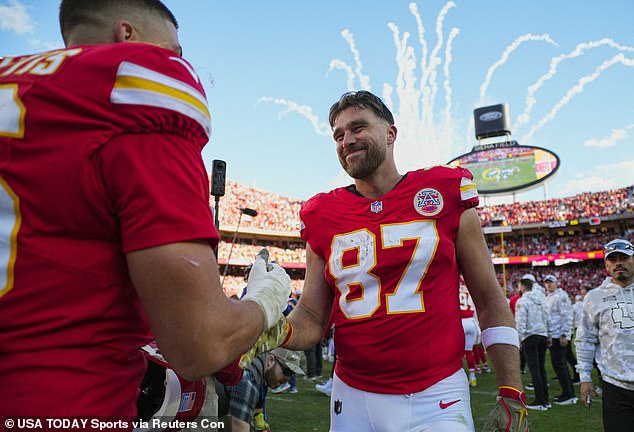 Travis Kelce and the Chiefs improved to 9-0 after escaping the Denver Broncos on Sunday