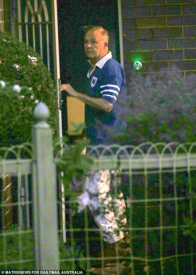 Mr Albanese above sports a more casual look – a Newtown Jets t-shirt, ugg boots and Peter Alexander pajama pants – following his victory in the 2022 federal election.