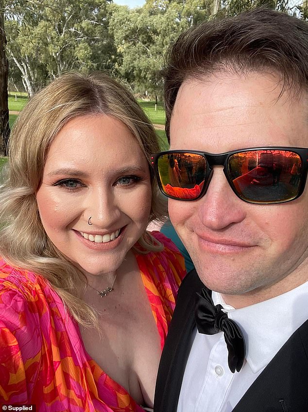 Goodwin (pictured with his wife Danni) now needs radiotherapy and is hoping to receive a new version of the treatment known as proton therapy.