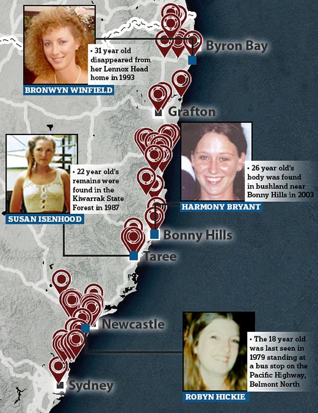 Her family now fear Harmony may have been the victim of a suspected serial killer prowling northern New South Wales, where there is a catalog of 67 unsolved murders and disappearances.