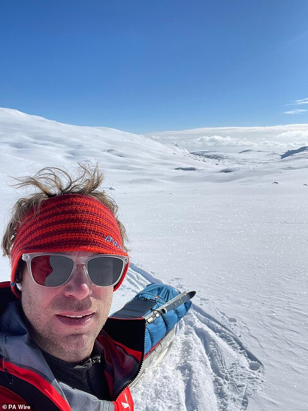 He has taken on a number of challenges to prepare for the venture, including walking the entire 630-mile South West Coast Path, from Somerset to Dorset, in one go. He also undertook a 20-day solo expedition to northern Sweden in April.