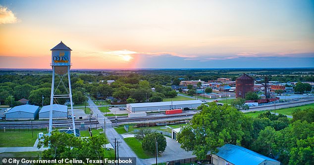 Many are fleeing to the Lone Star State in search of jobs where big companies like Tesla and Samsung have been setting up shop. Pictured: Celina, Texas.