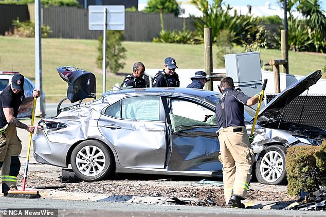 A 16-year-old boy has been charged with manslaughter after being accused of stealing an Audi at gunpoint and crashing into Mrs Franzidis's Toyota at Murrumba Downs on Thursday morning.