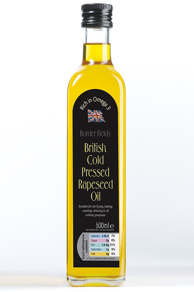 Rapeseed oil stands out for containing alpha-linolenic acid (ALA), which is an omega-3 fatty acid, a type of fat found in fish and essential for heart and brain health.