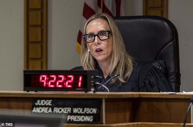 The exchanges showed Miller trying to remove the current judge appointed to Smith's case, Circuit Judge Andrea Ricker Wolfson (pictured).