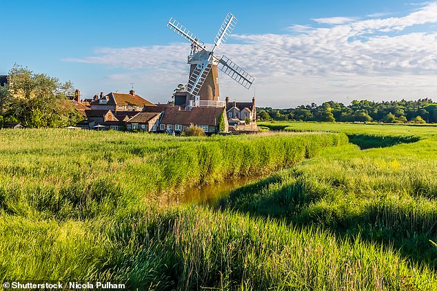 Ted comments that his stay at Cley Windmill (above) is 