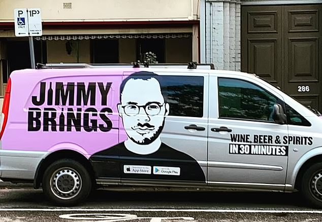 Jimmy Brings serves 80 per cent of the Australian population (file image of a Jimmy Brings delivery vehicle)