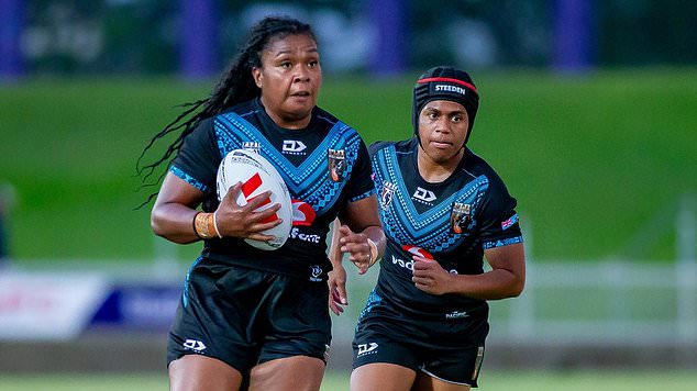 Aliti Namoce (left) featured in the Fiji Test team before she was banned from entering the country. Image: Pita Simpson/Getty Images.