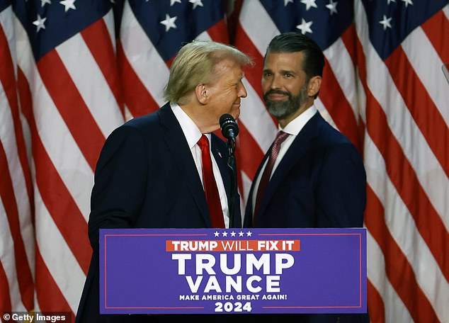 Trump Jr played a key role in his father's election campaign and advocated for the selection of JD Vance as his vice presidential candidate.