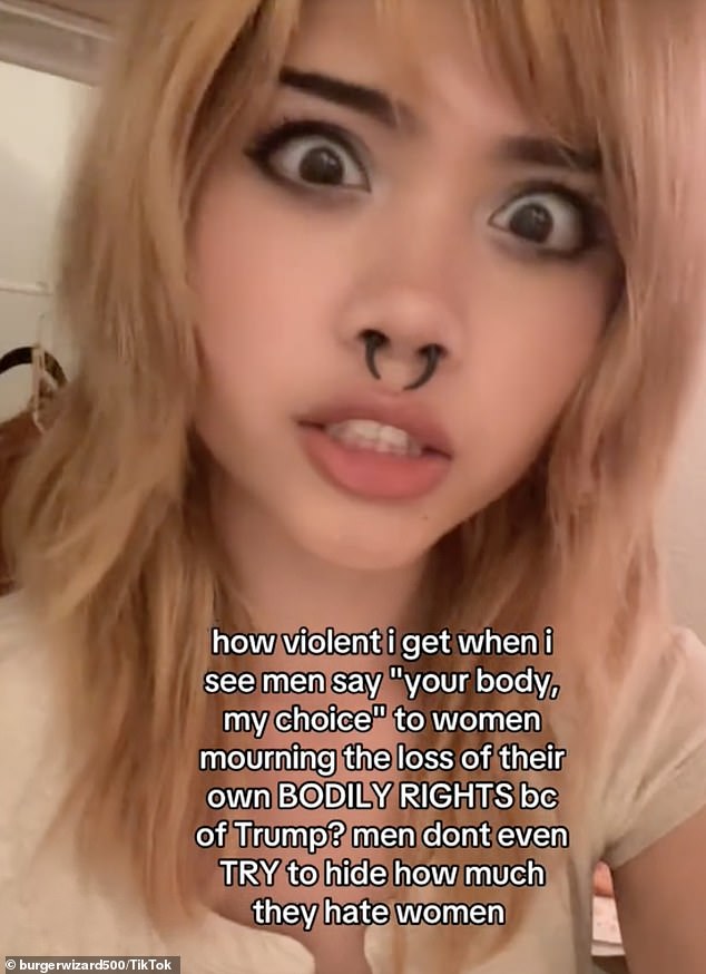 Mia took to her TikTok @burgerwizard500 to say that men don't even try to hide their hatred towards women anymore.