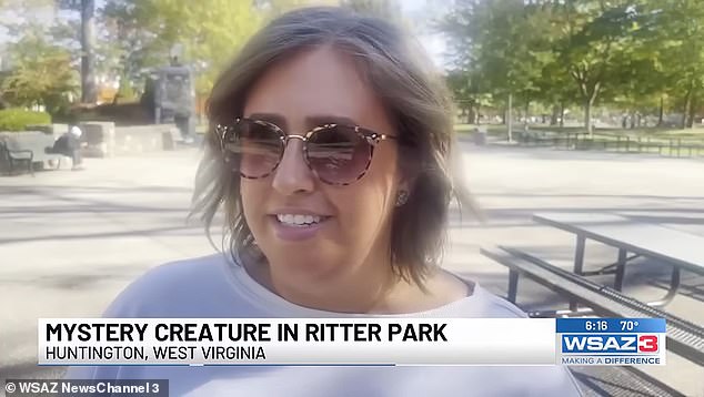 Brittany Keller was driving to work on Oct. 24 when she first spotted the animal near a group of deer at Ritter Park in Huntington.