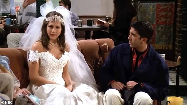 Although not everyone had noticed the change. Some slapped fans wrote: 'I always thought Rachel kept her wedding dress and this was it!'