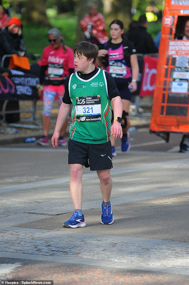 Lloyd became the youngest person in his learning disability category to complete the grueling race.