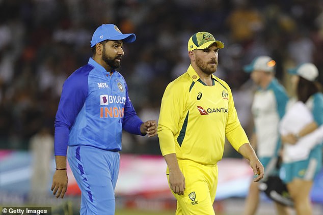 Meanwhile, former Australian T20I captain Aaron Finch (right) came out to defend Sharma's position.