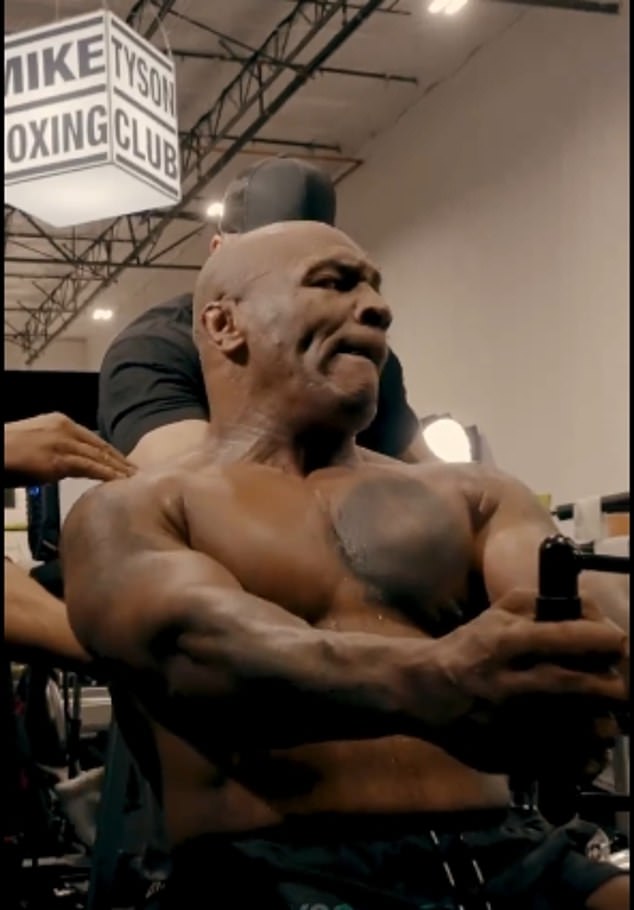 Tyson revealed that he has been training six hours a day preparing for the fight.