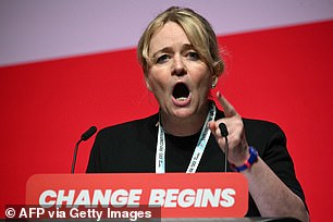 Unite General Secretary Sharon Graham at the Labor Party conference in September