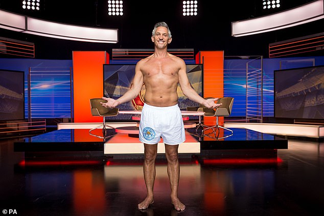 Arguably his most iconic moment on the show came when he featured it in his underwear in August 2016 after Leicester City won the Premier League title.