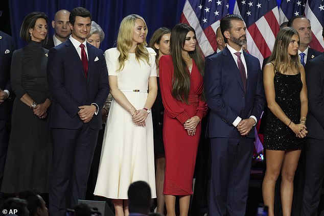 The 17-year-old took center stage alongside her family as Trump accepted his victory in the 2024 presidential election against Vice President Kamala Harris.