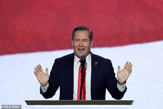 Rep. Michael Waltz speaks on Day 3 of the Republican National Convention