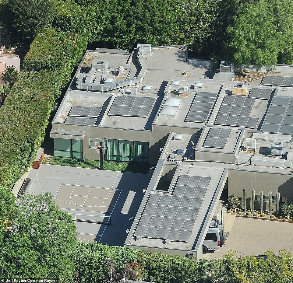 The famous eco-warrior has adorned the roof of his main residence with solar panels.