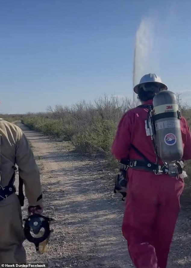 Workers can visit the geyser site, but they can't do anything about it.