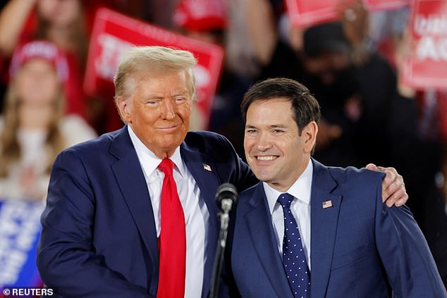 Rubio ran unsuccessfully for president in 2016 against Trump in a crowded field of Republican hopefuls.